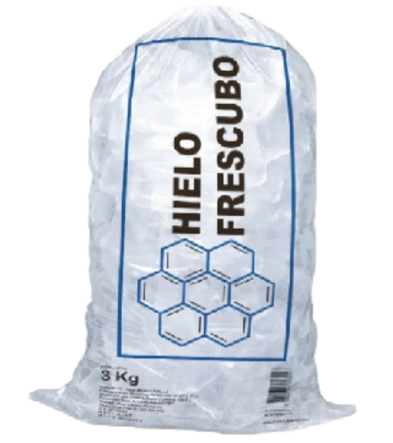 Hielo en cubos 3 Kg.